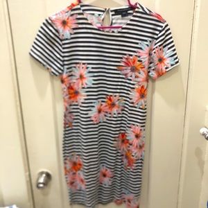 FRENCH CONNECTION: striped floral dress